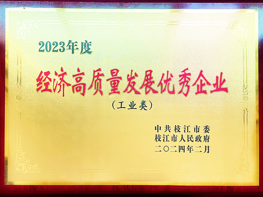 2023年度“經濟高質量發展優秀企業”